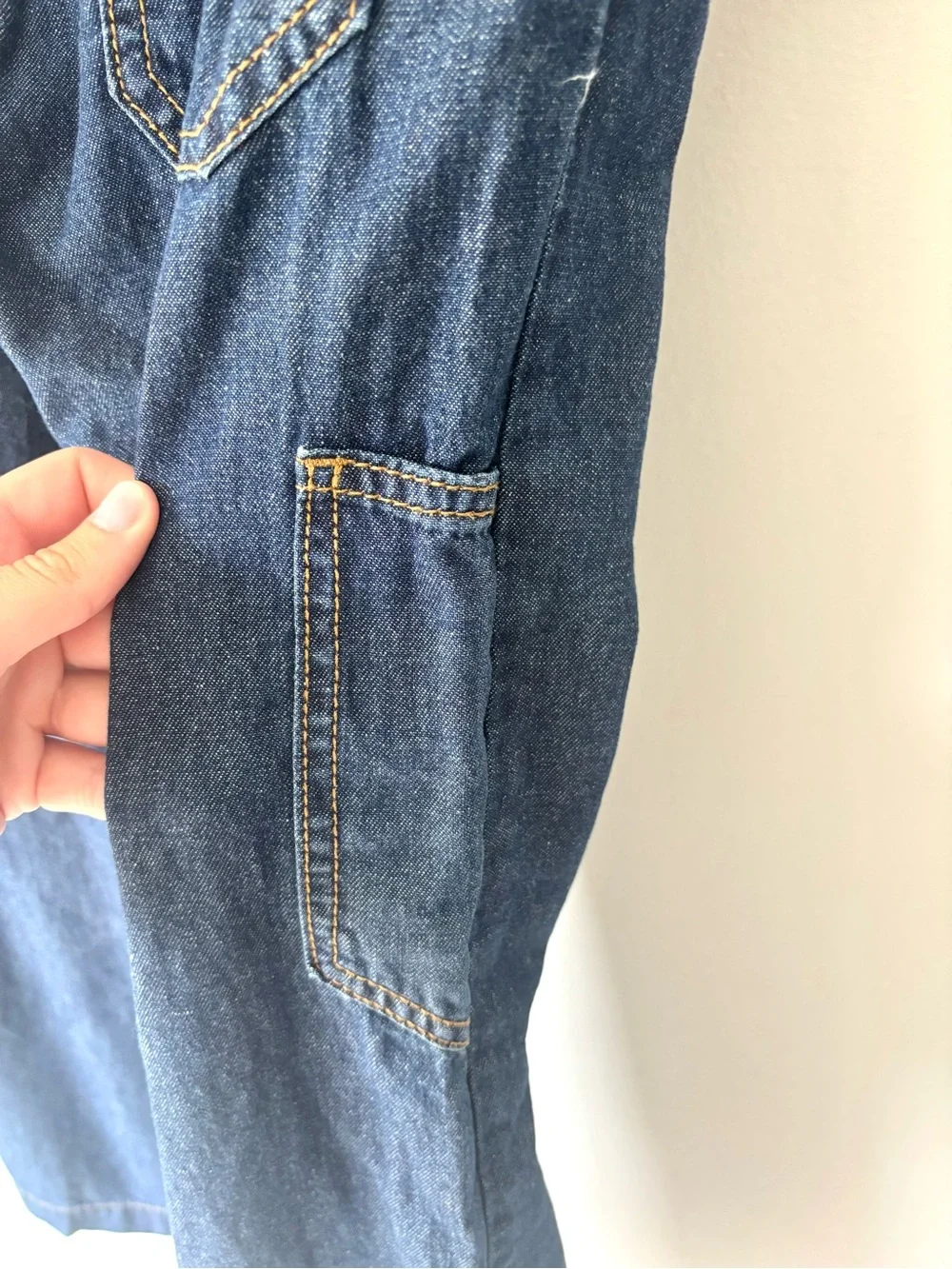 John Galt Dark Blue Gracie Drawstring Low Rise Baggy Jeans Relaxed Fit Wide Leg